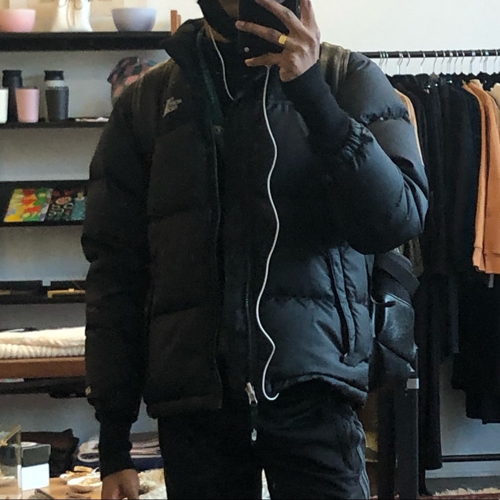 crop north face nuptse puffer coat
